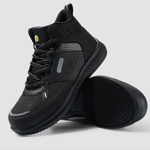 FitVille Men's High-top SteelCore Work Boots Size 12.5 EW